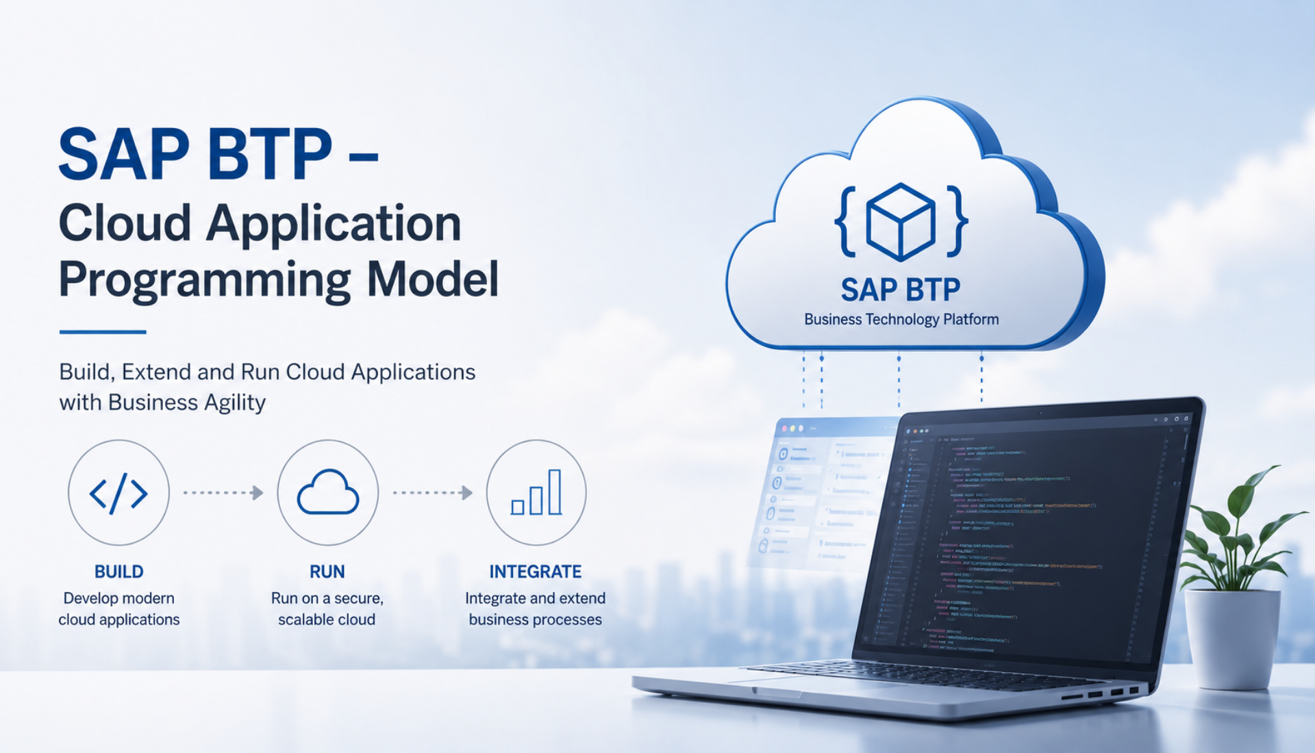 SAP BTP CAPM training course on Cloud Application Programming Model for building and extending cloud apps