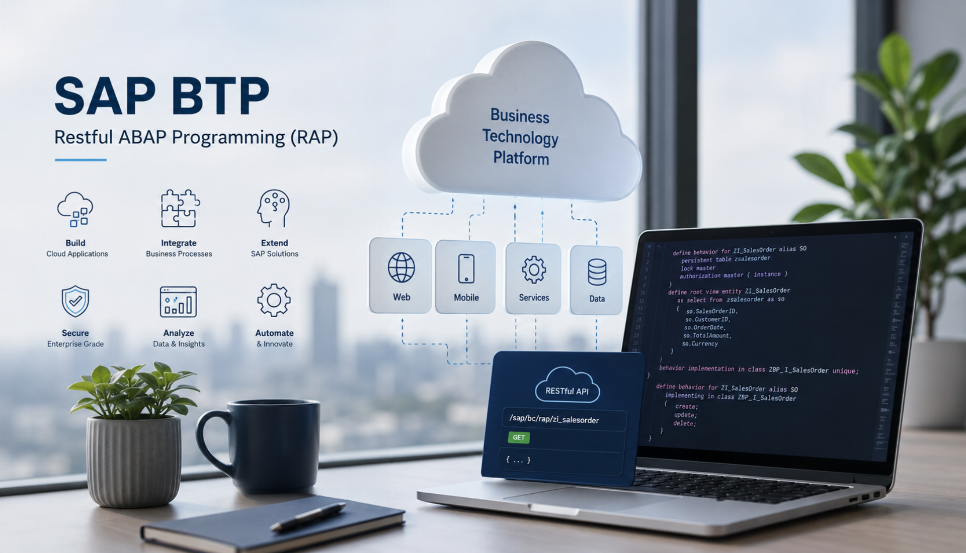 SAP BTP RAP training course on RESTful ABAP Programming Model for cloud applications