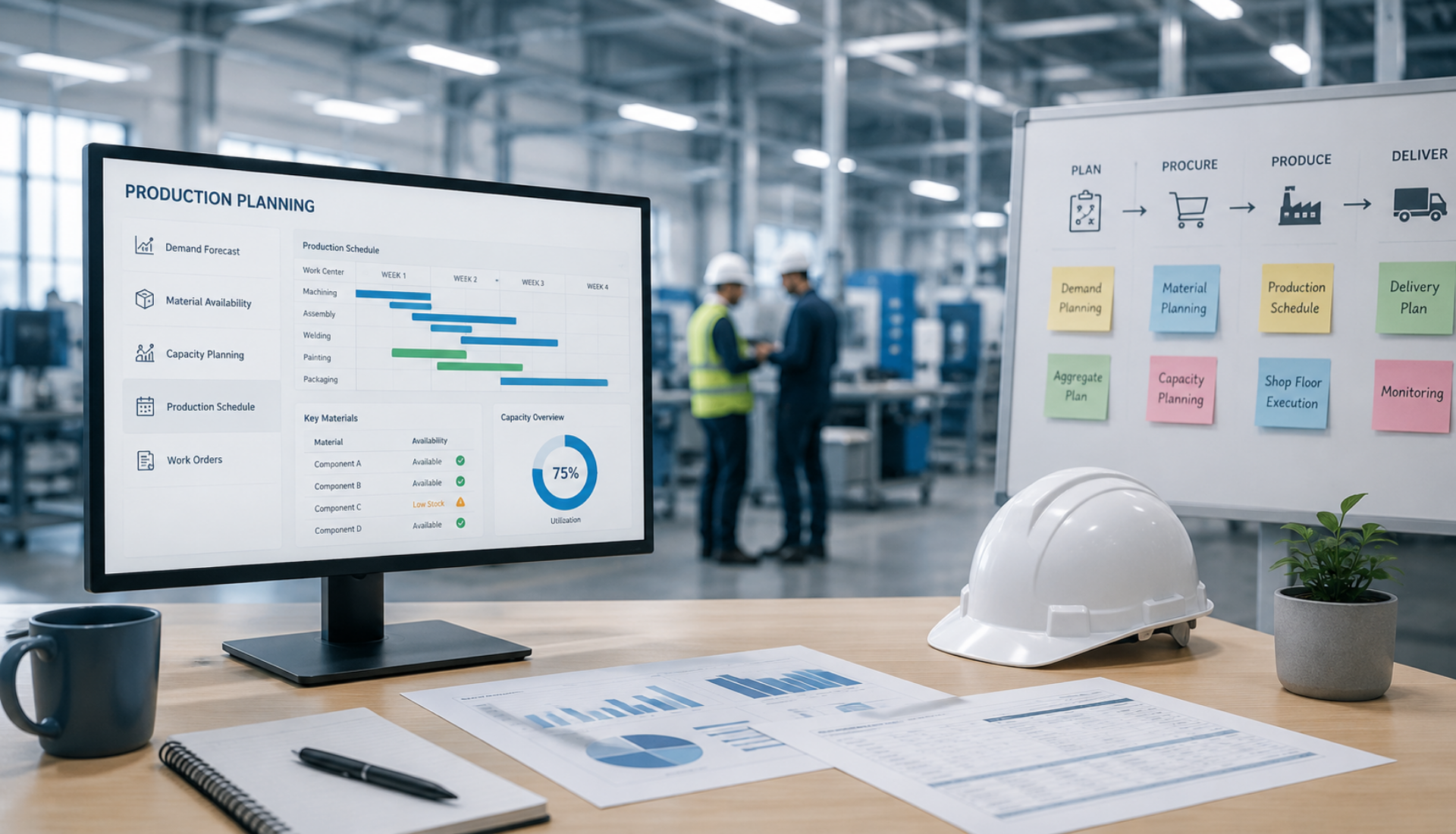 SAP PP Production Planning training covering demand forecast, capacity planning, work orders and shop floor execution