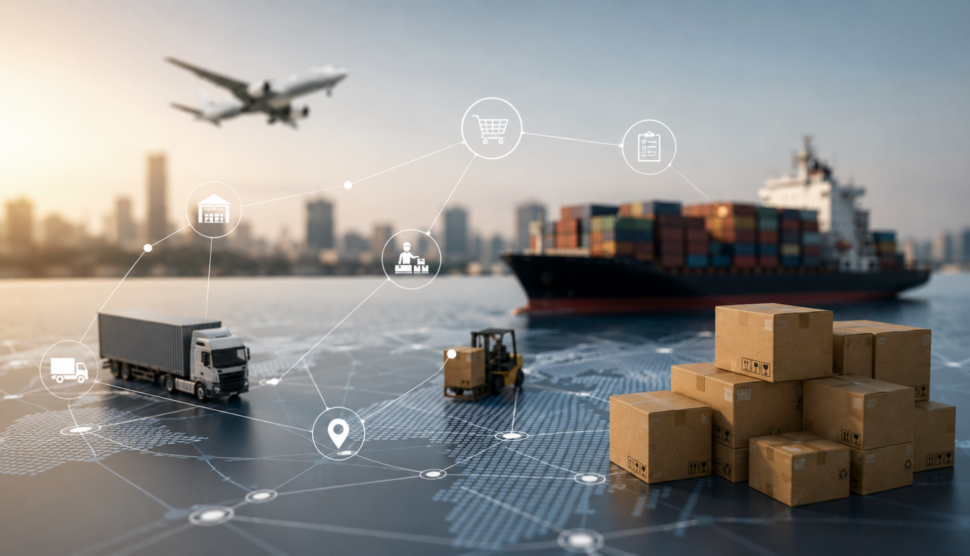 SAP SCM Supply Chain Management training covering global logistics, transportation, warehousing and distribution